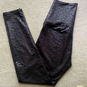 Love Tree Black Speckled leggings